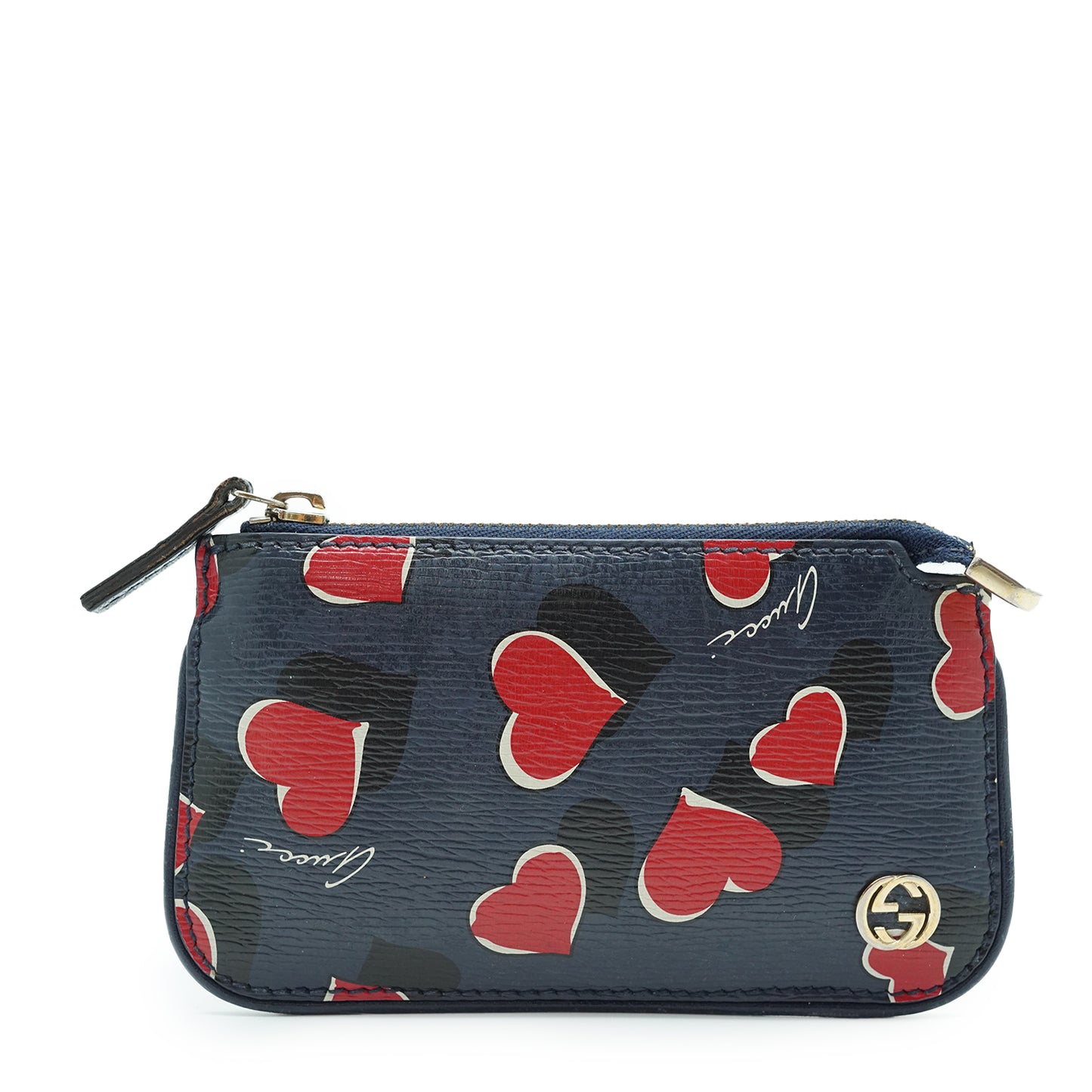 Interlocking G Heart Coin Case