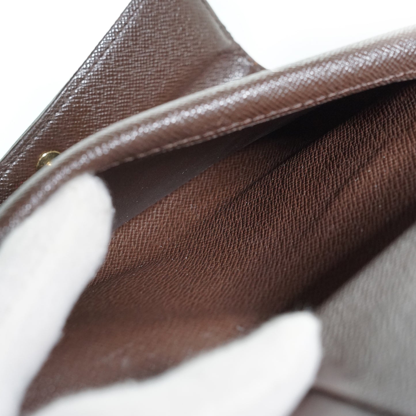Damier Ebene Porte Tresor Etui Papiers Trifold Wallet