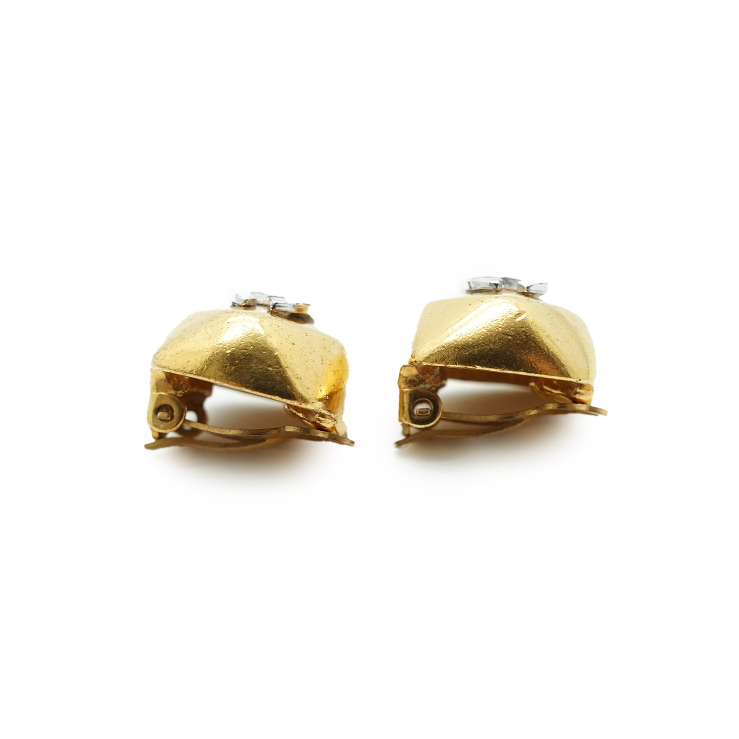 CC Square-shaped Clip-on Earrings