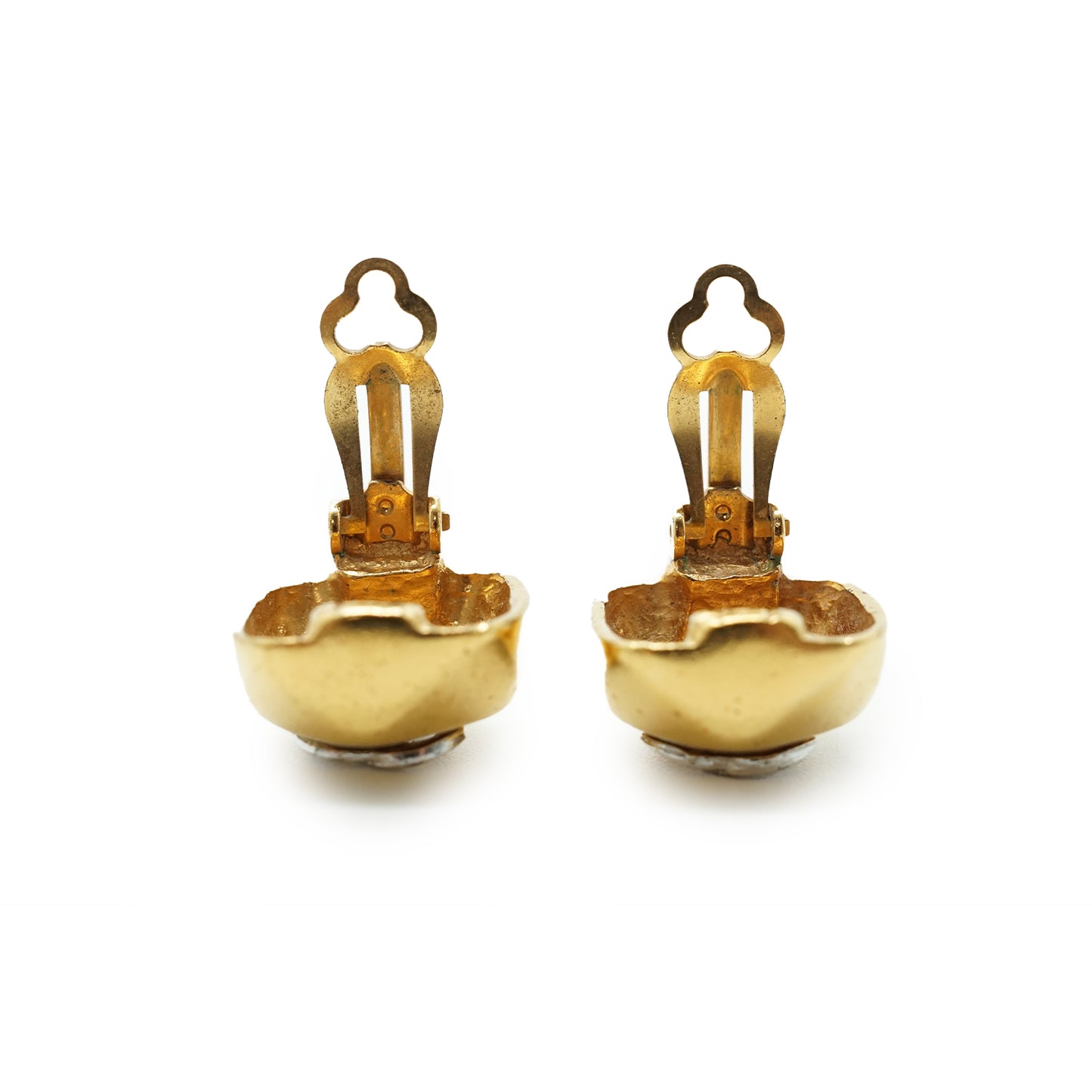 CC Square-shaped Clip-on Earrings
