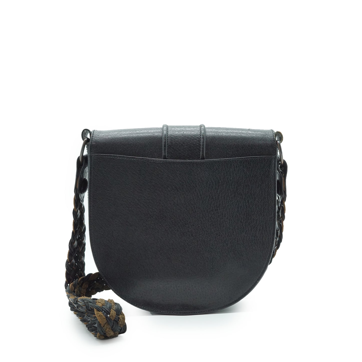 Vintage Y-Detail Rounded Shoulder Bag