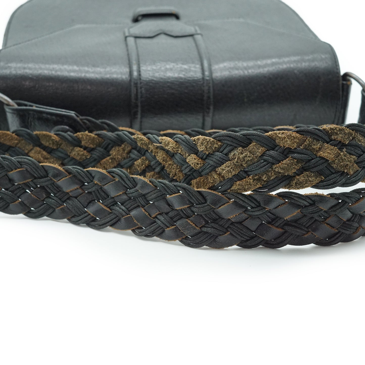 Vintage Y-Detail Rounded Shoulder Bag