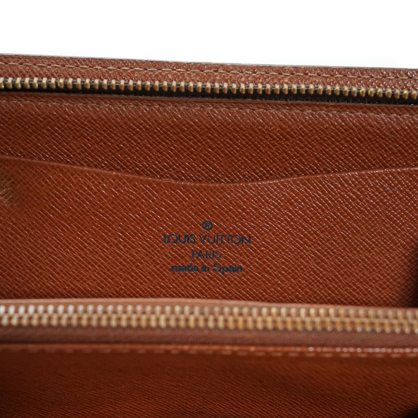 Monogram Porte Monnaie Zip Round Long Wallet