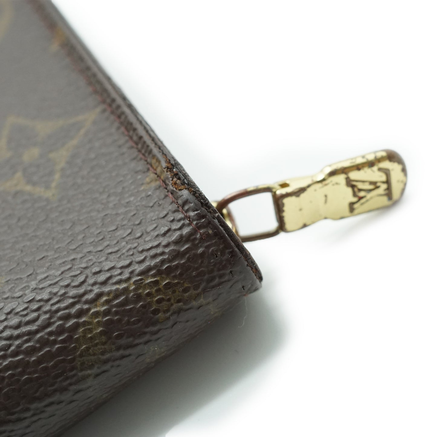Monogram Porte Monnaie Zip Round Long Wallet