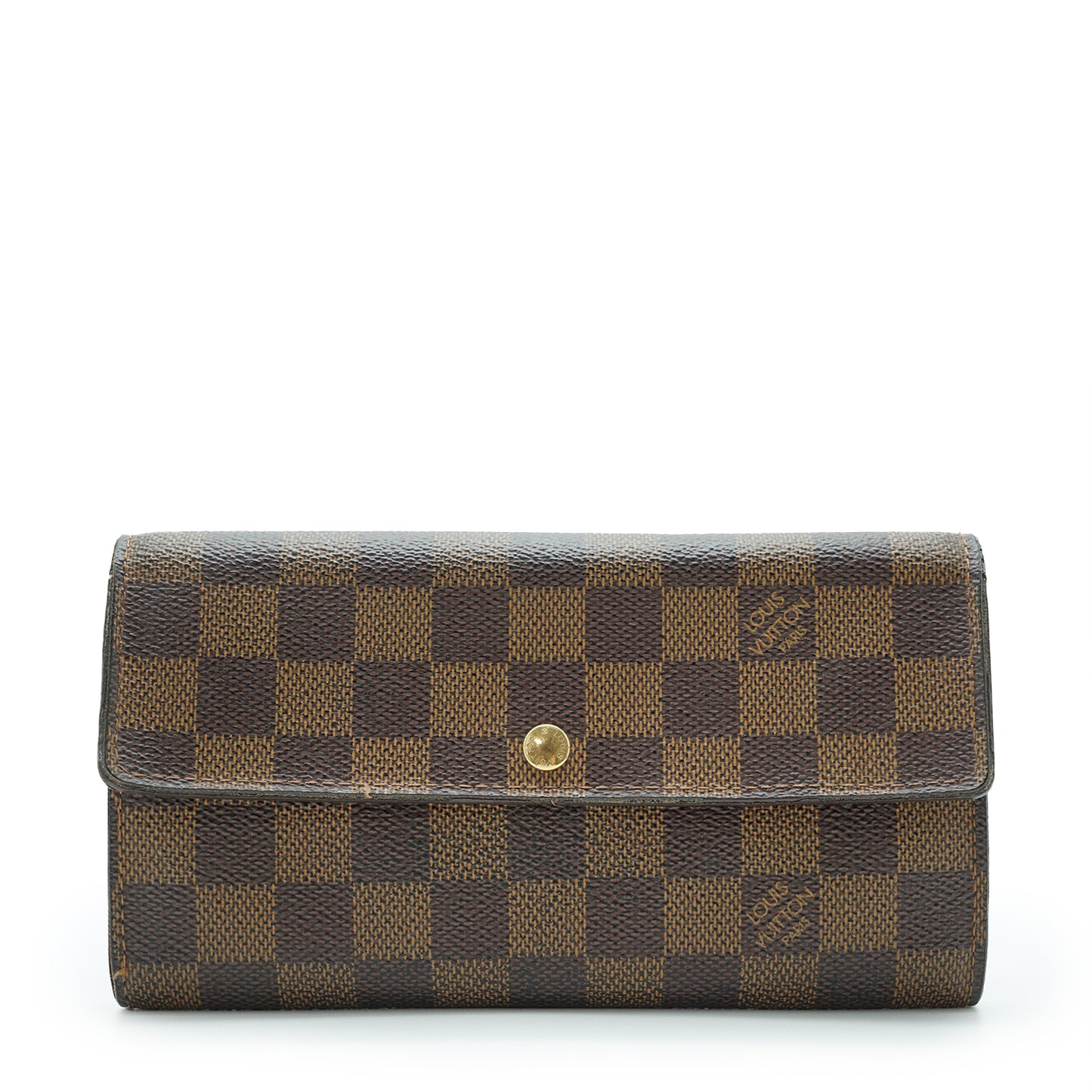 Damier Ebene Porte Monnaie Carte Credit Long Wallet