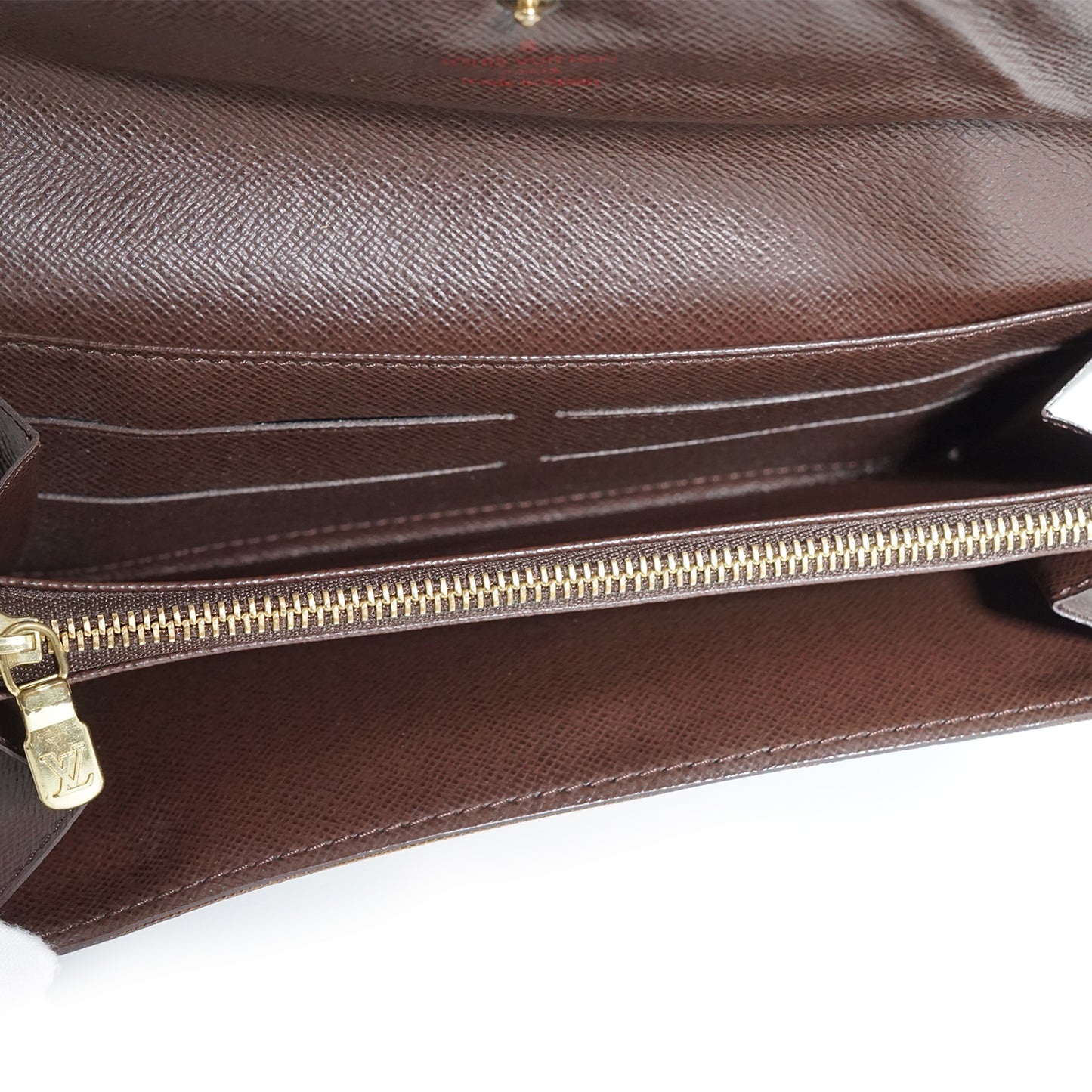 Damier Ebene Porte Monnaie Carte Credit Long Wallet