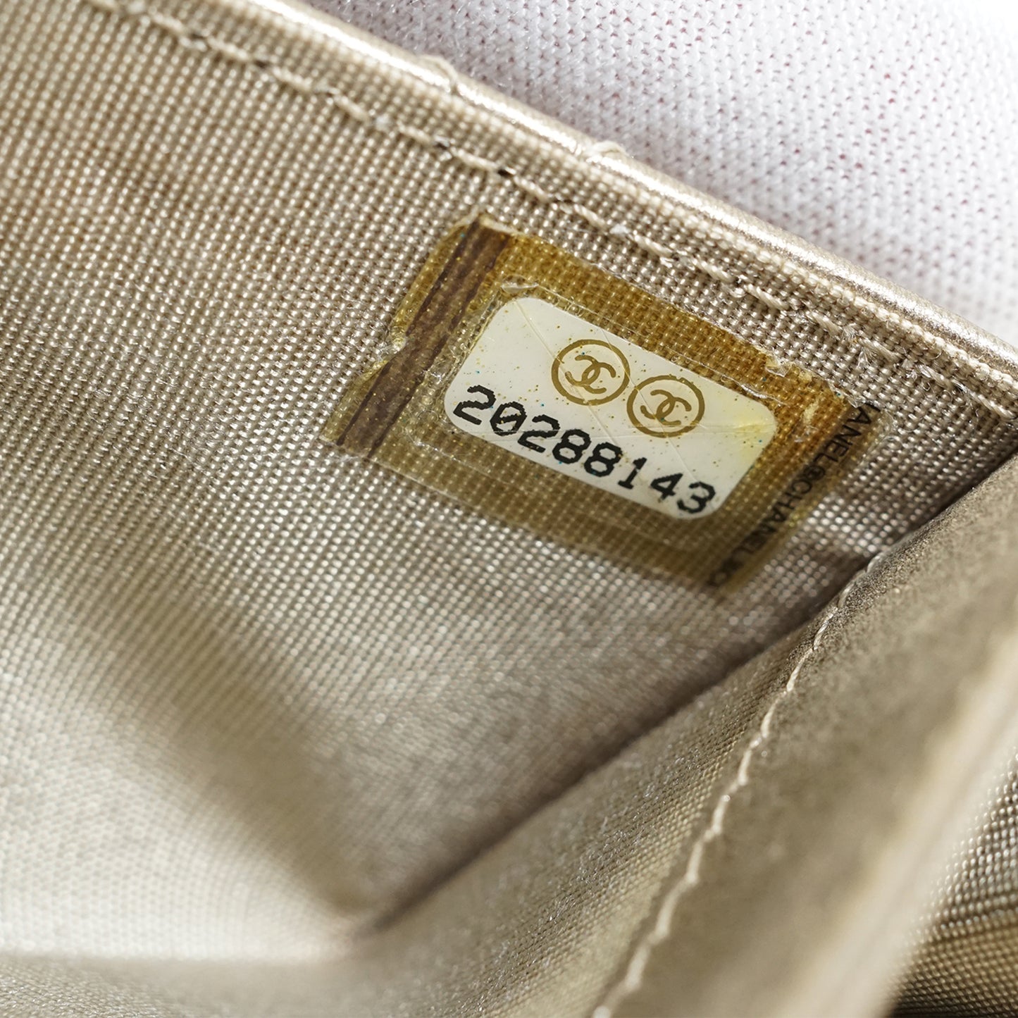 CC Metallic Gold Compact Flap Wallet