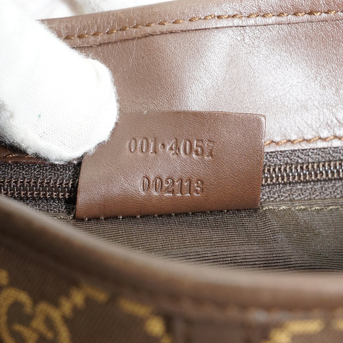 Vintage GG Canvas Leather Jackie Shoulder Bag