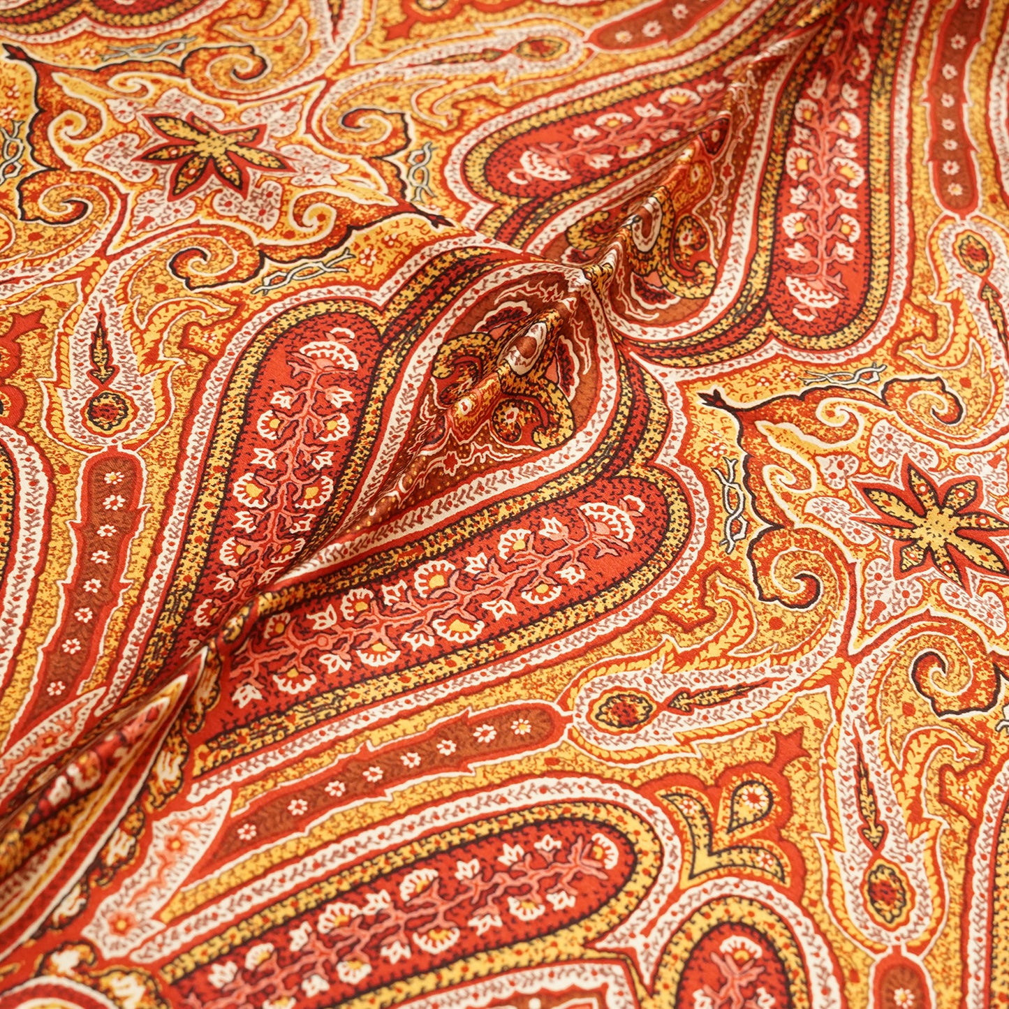 Vintage Paisley Silk Carre Kanebo