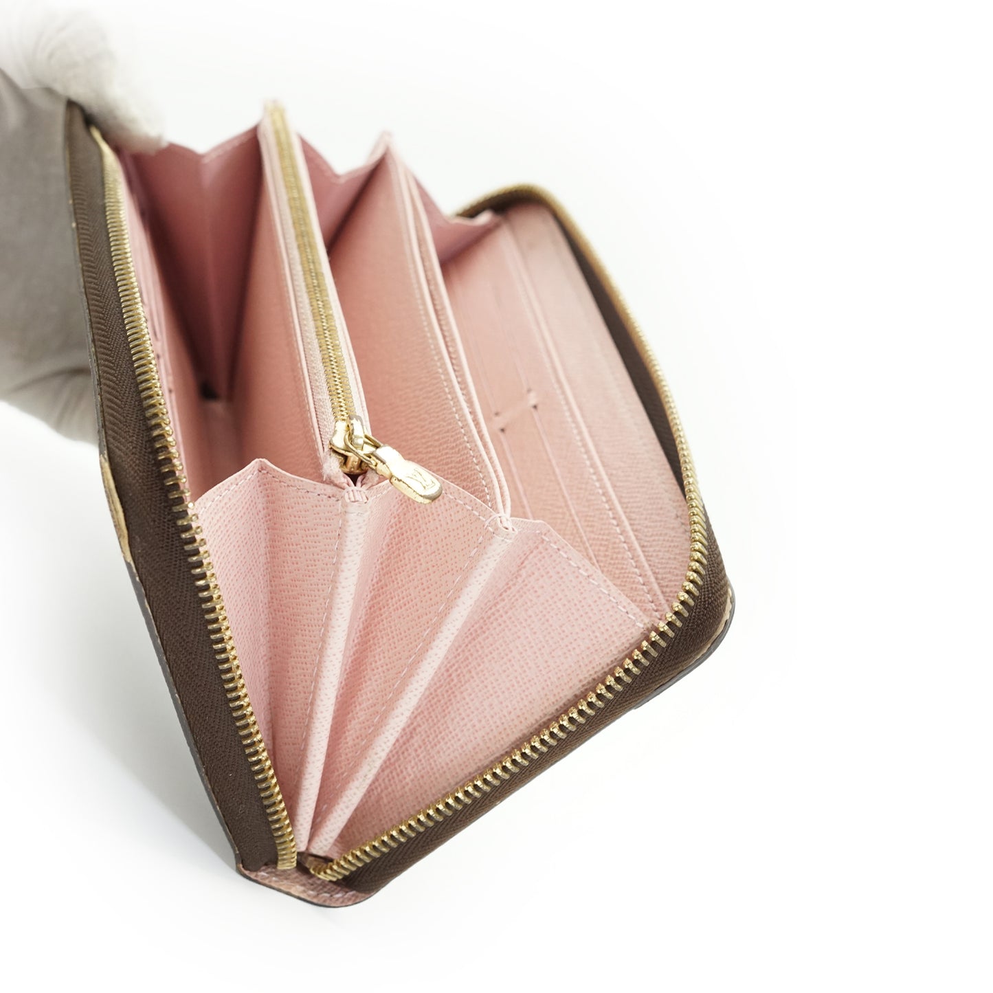 Monogram Dog Zippy Long Wallet Rose Ballerine Valentine Limited Edition