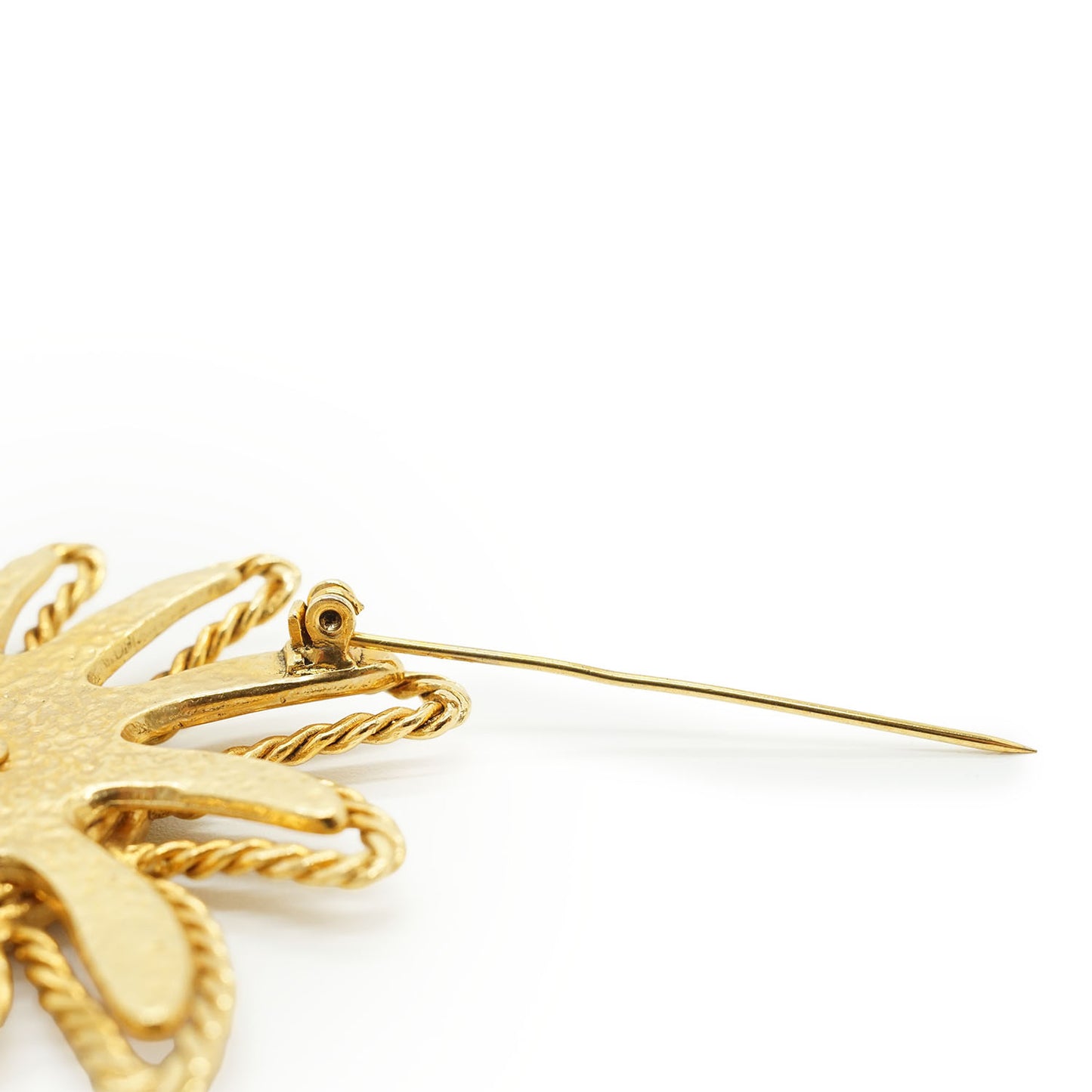 Large CC Sun Brooch GP