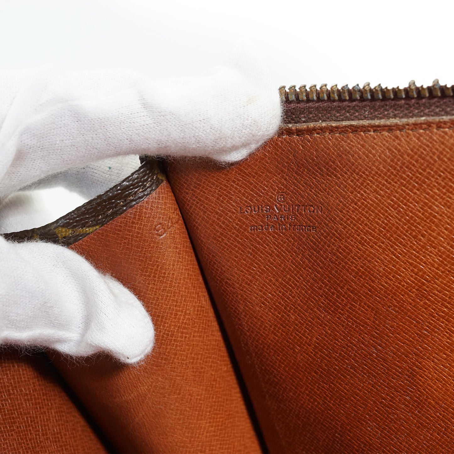 Vintage Monogram Poche Documents Business Clutch Bag