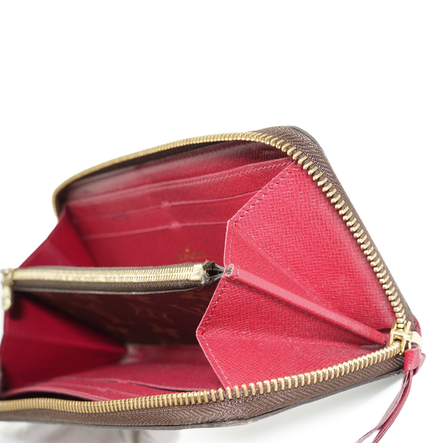 Monogram Portefeuille Clemence Fuchsia Long Wallet