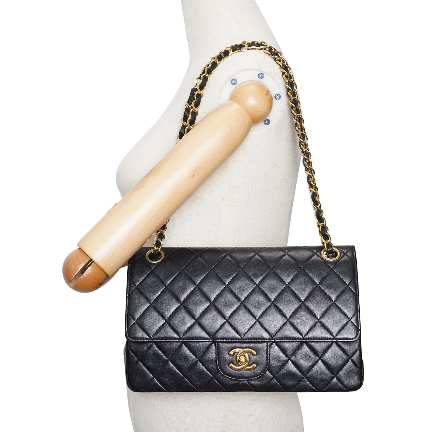Double Flap Matelasse 25 Lambskin Chain Shoulder Bag