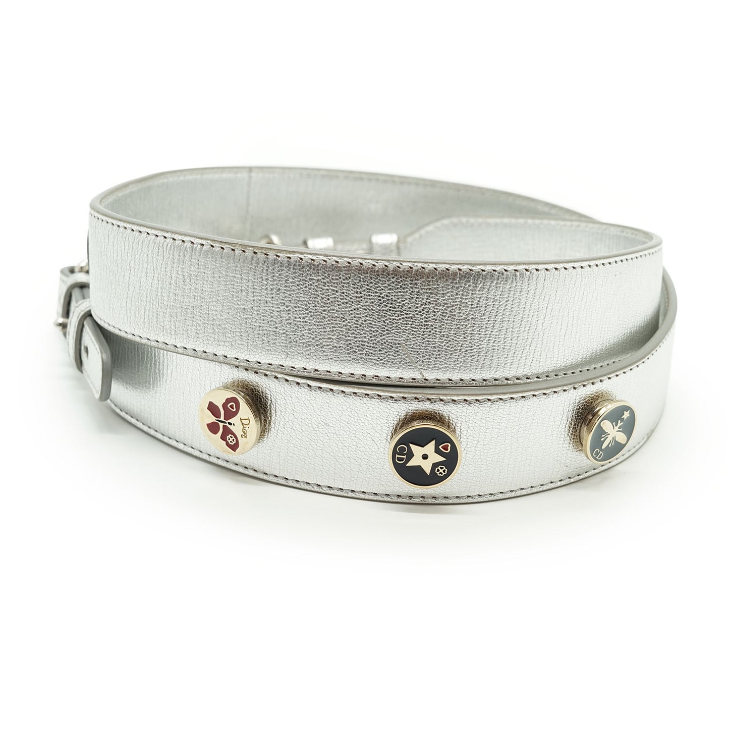 Lady Dior My ABCDior Cannage Metallic Lambskin Small