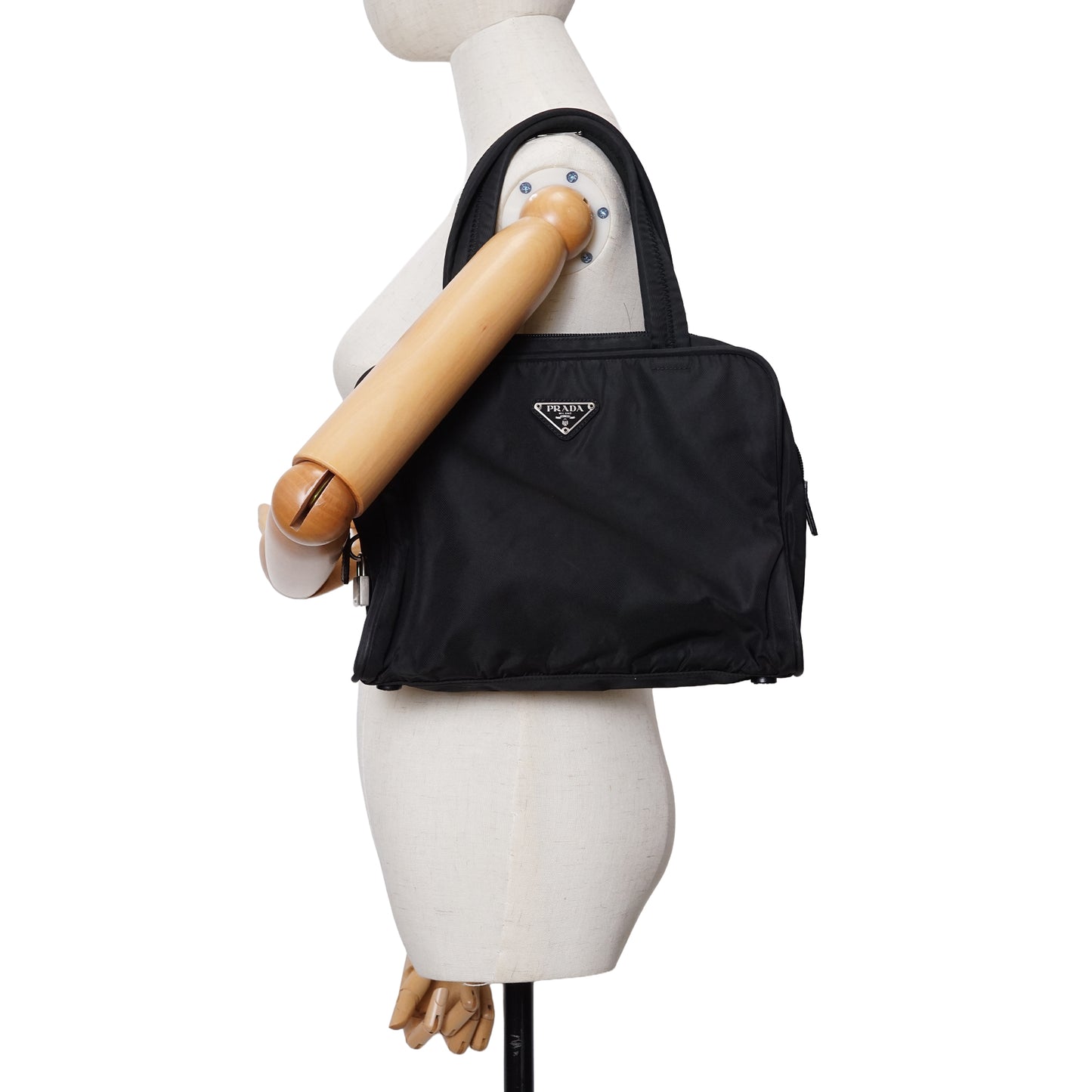 Vintage Tessuto Nylon Small Boston Bag