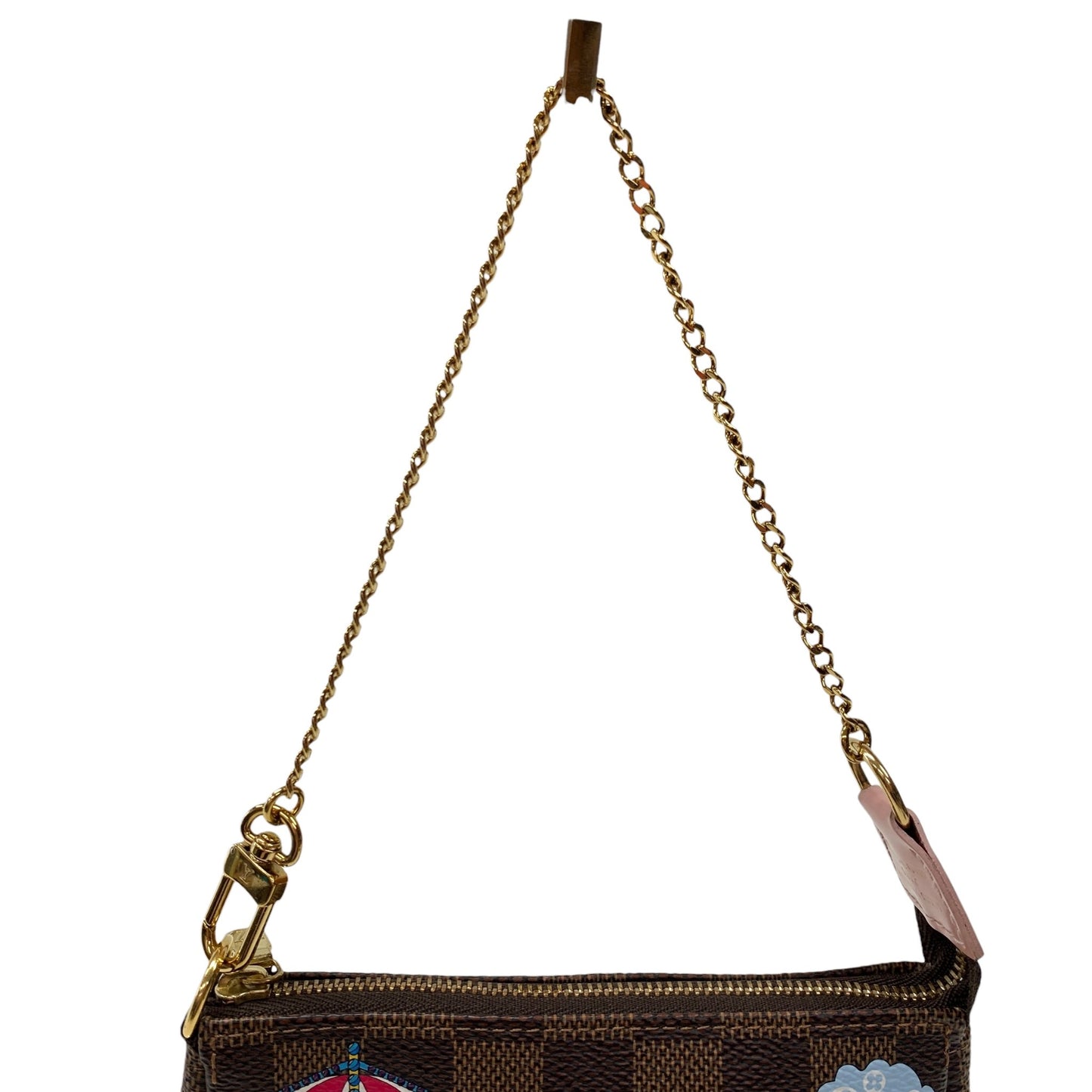 Damier Ebene Illustre Vivienne Mini Chain Pochette Accessoires