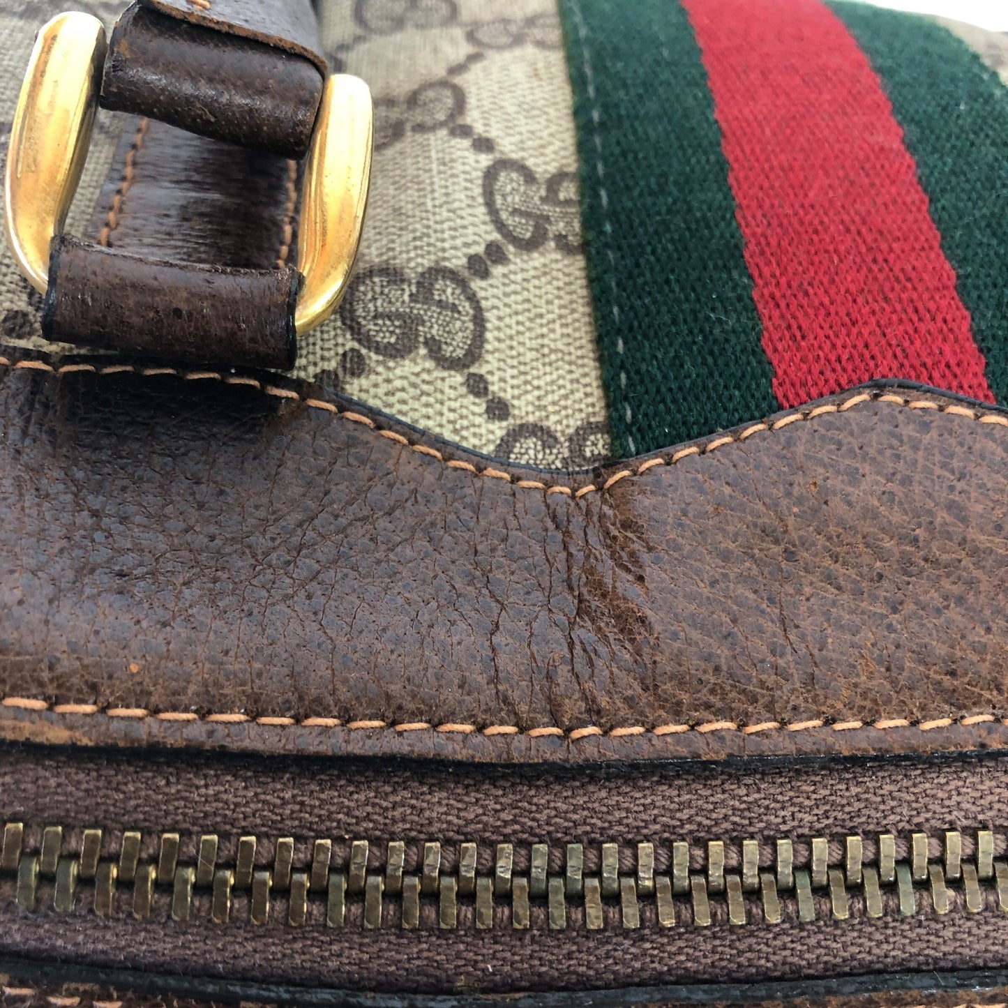 GG Supreme Sherry Boston Bag