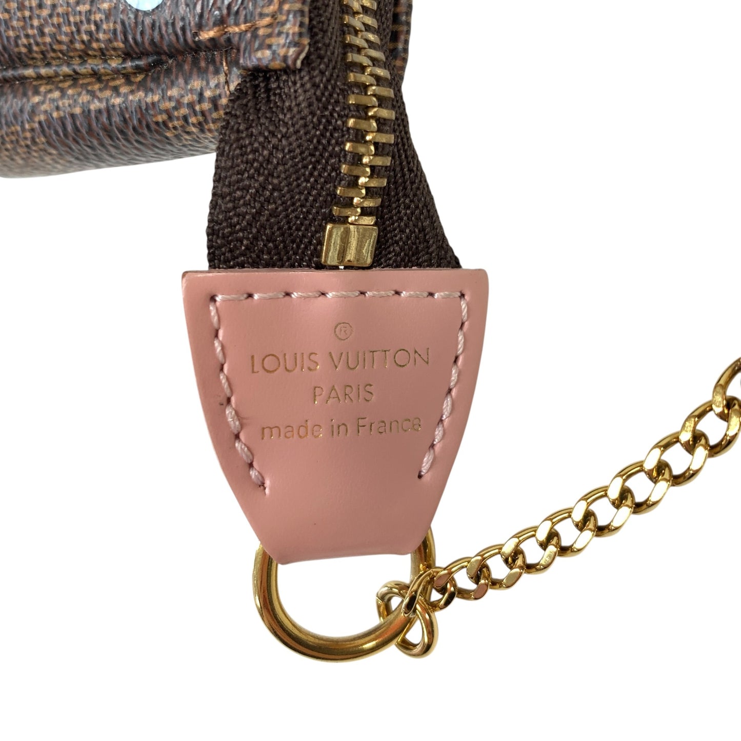 Damier Ebene Illustre Vivienne Mini Chain Pochette Accessoires