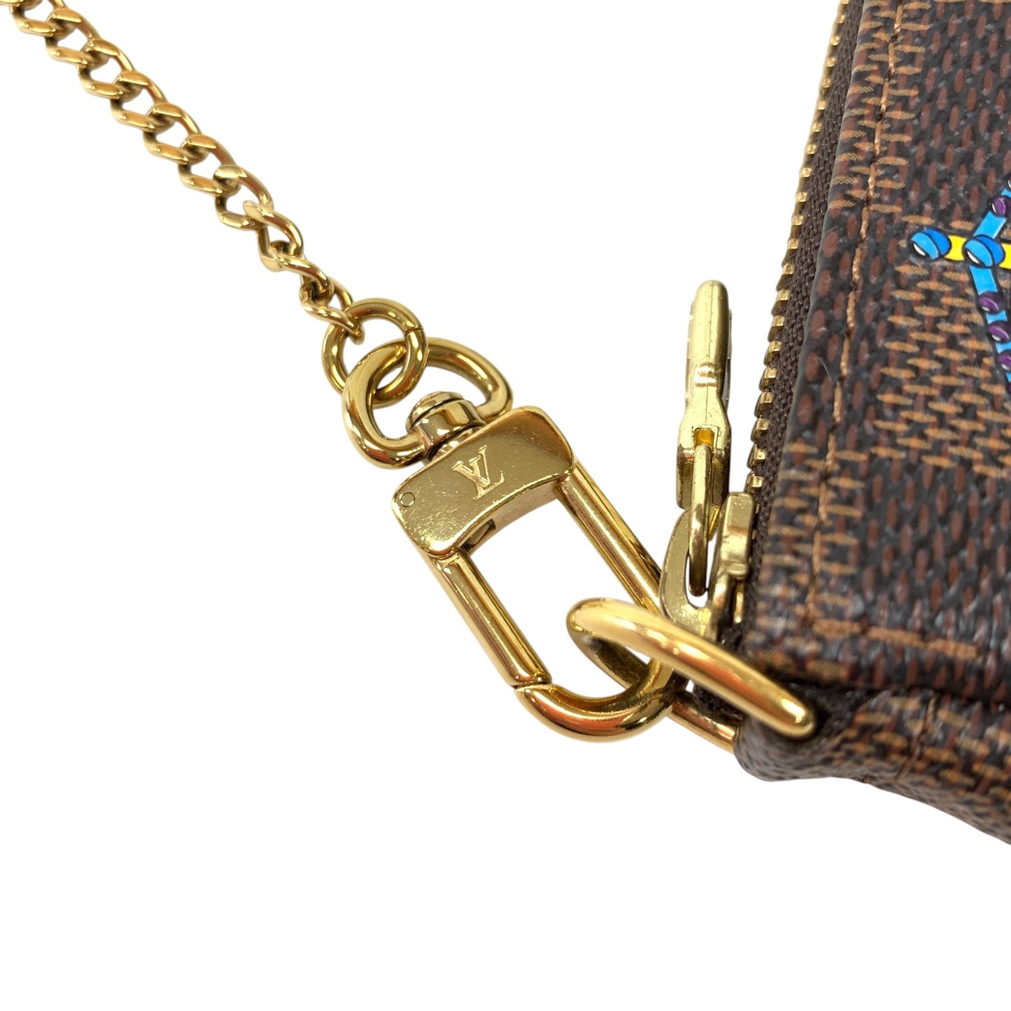 Damier Ebene Illustre Vivienne Mini Chain Pochette Accessoires
