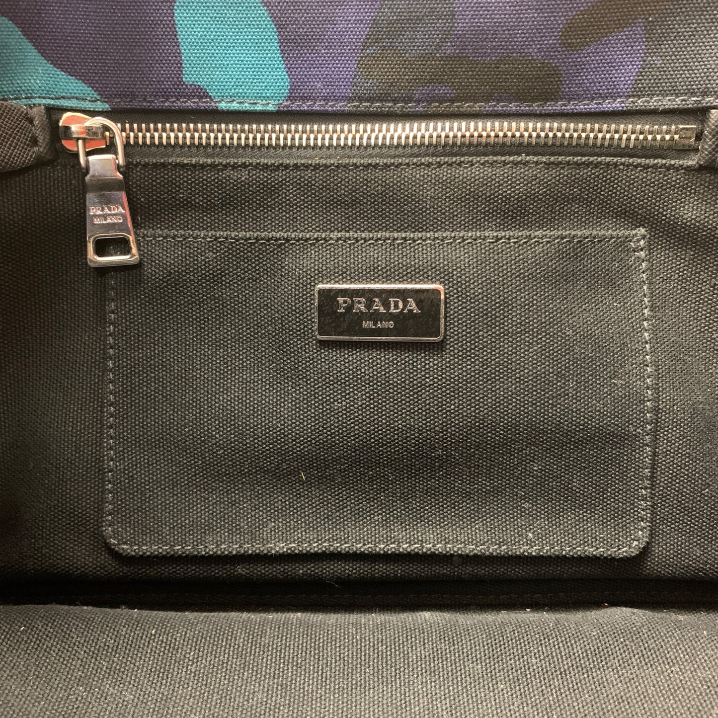 Camouflage Print Canapa Tote