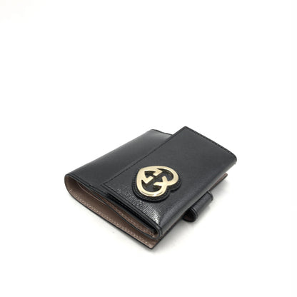 Gucci Heart Logo Card Case Monogram Leather