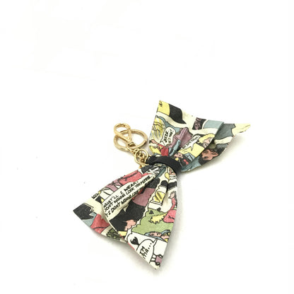 Prada Saffiano Bow Tie Charm