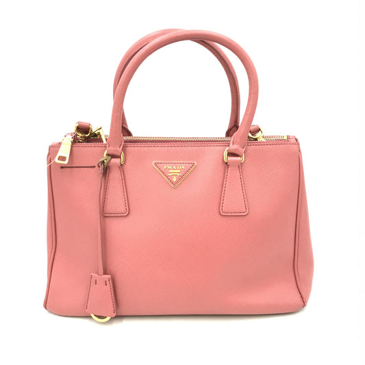 Prada Saffiano Leather Small Double Zip Tote