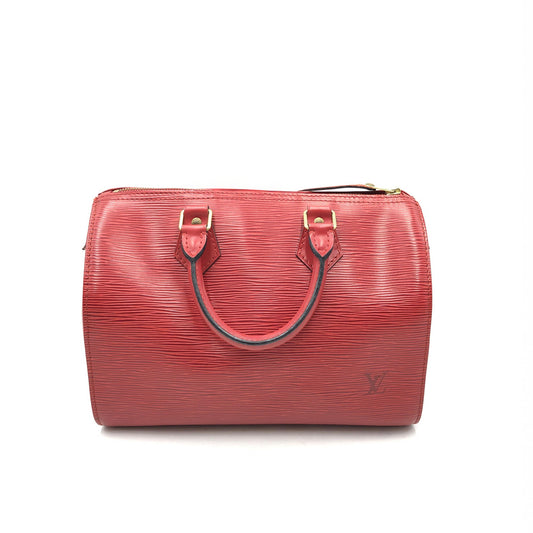 Louis Vuitton Epi Speedy 25 Red Leather Handbag