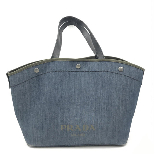 Prada Denim Shopping Bucket Bag