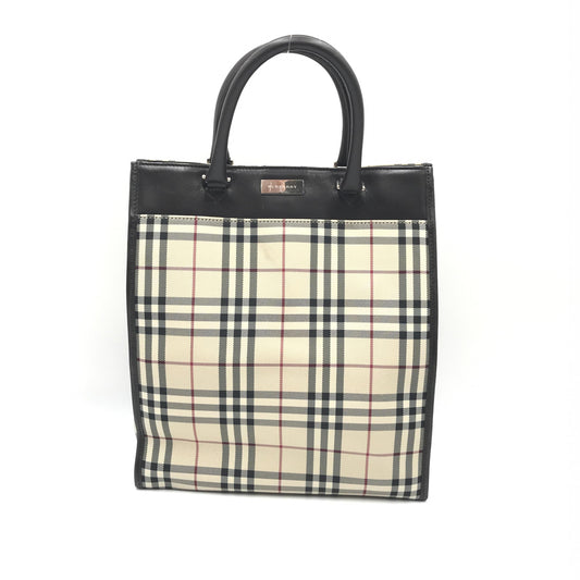 Burberry Canvas Nova Check Pattern Tote