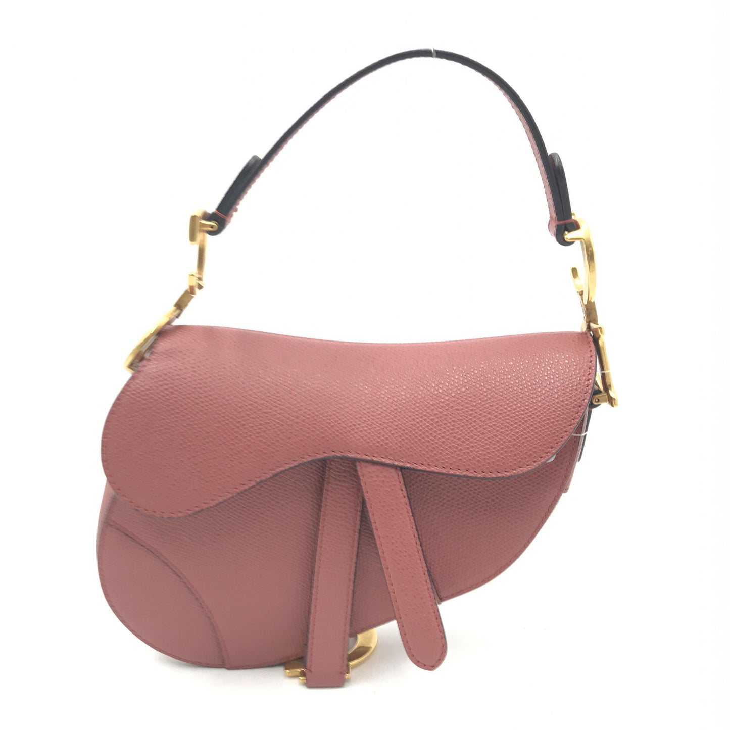 Christian Dior Grained Calfskin Mini Saddle Bag