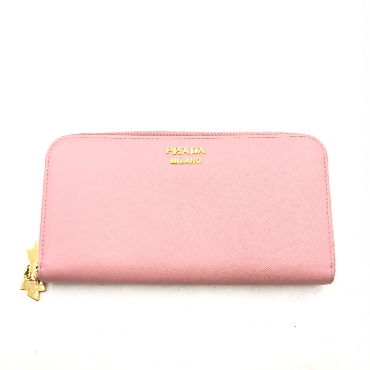 Prada Saffiano Metal Zip Long Wallet