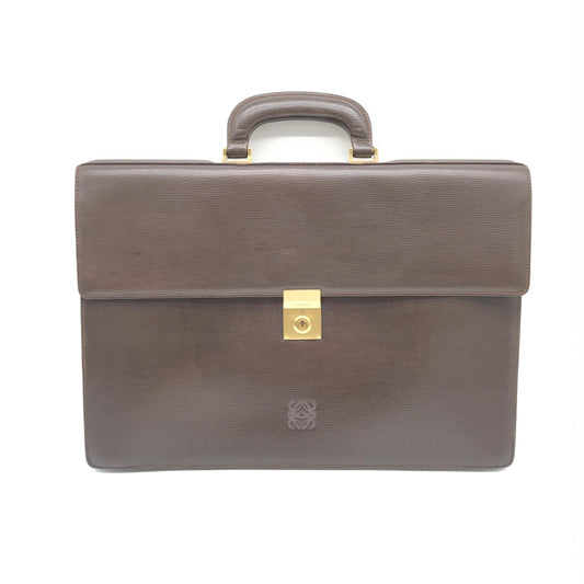 Loewe Brown Leather Briefcase