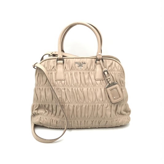 Prada Gaufre-Stitched Leather Tote Bag