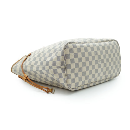 Damier Azur Neverfull MM Tote Bag