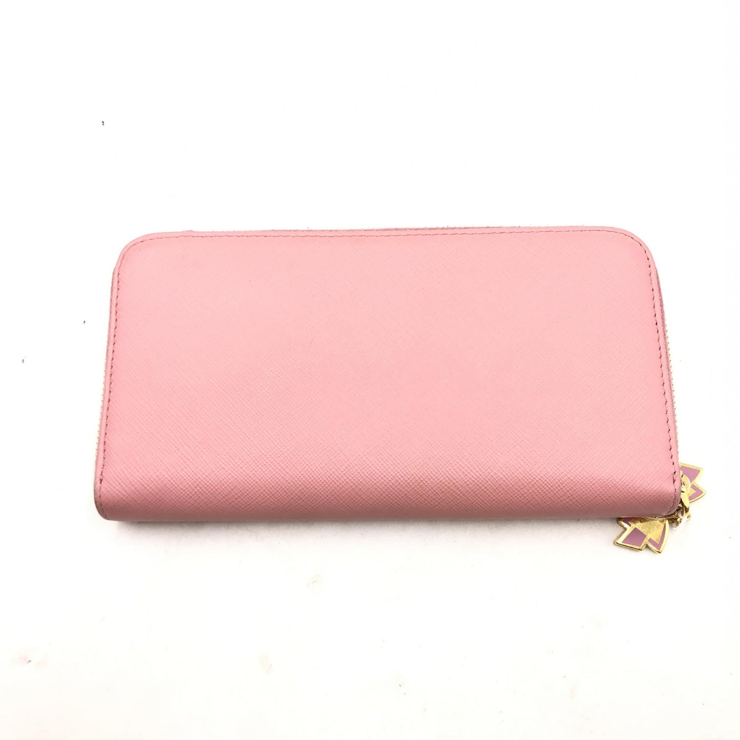 Prada Saffiano Metal Zip Long Wallet