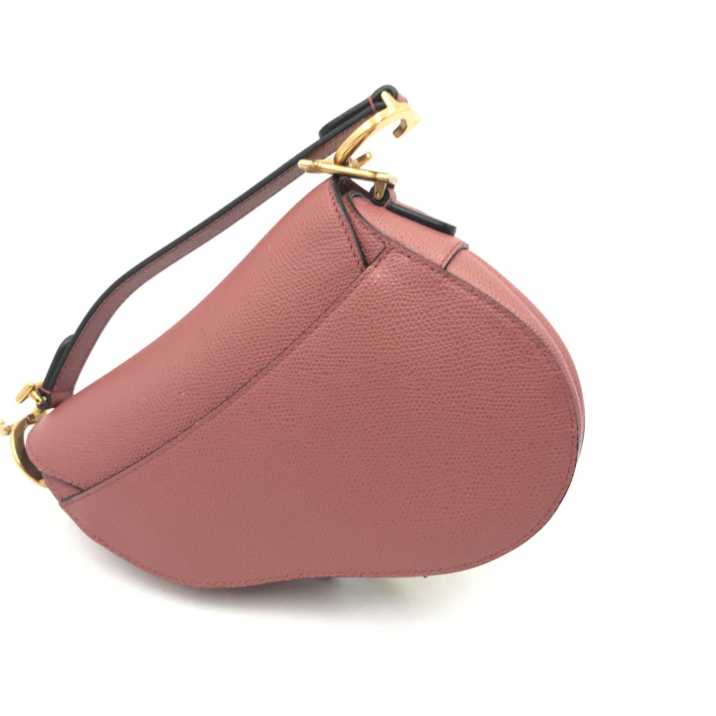 Christian Dior Grained Calfskin Mini Saddle Bag