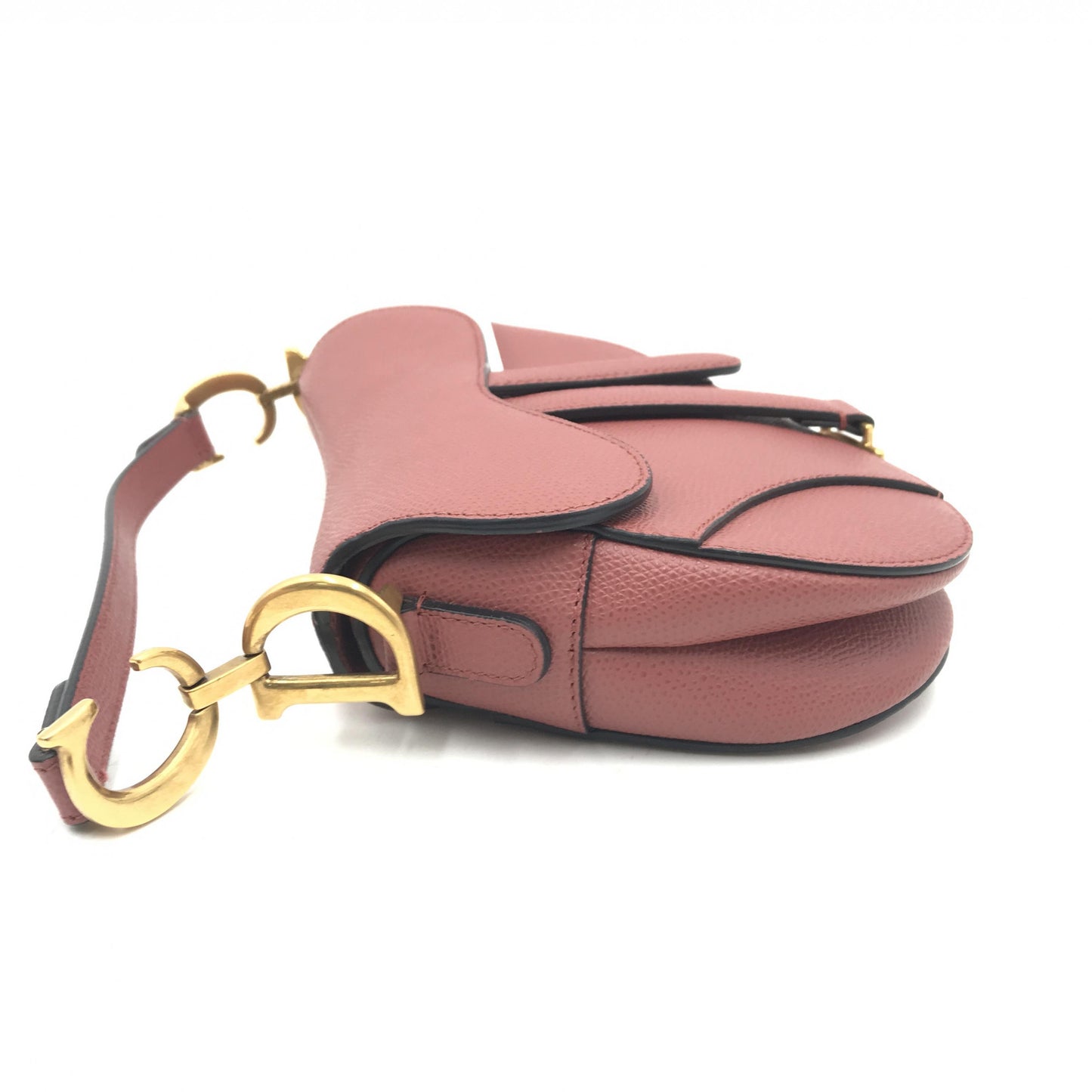 Christian Dior Grained Calfskin Mini Saddle Bag