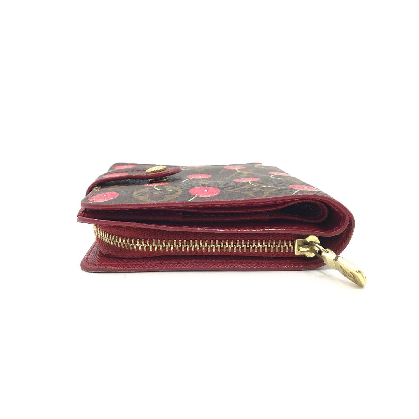 Louis Vuitton Monogram Cherry Compact Zip Wallet