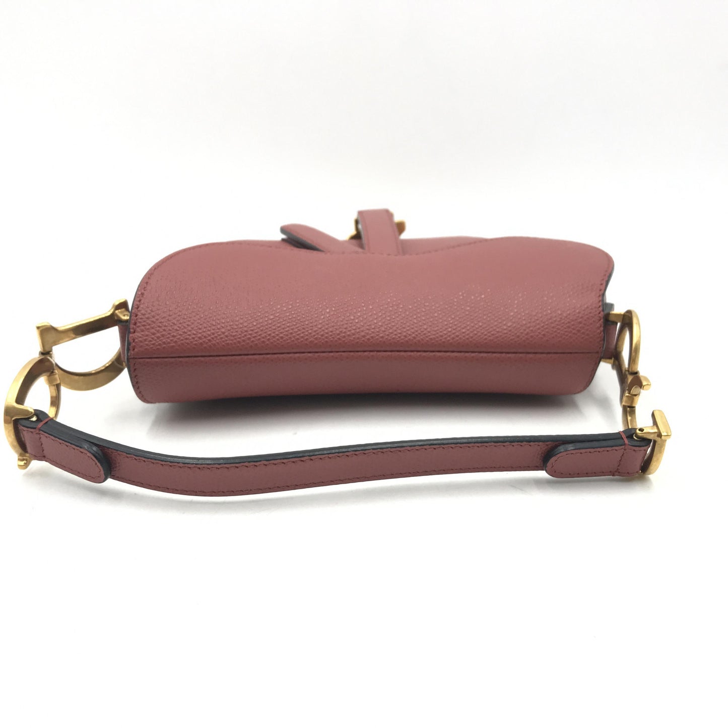 Christian Dior Grained Calfskin Mini Saddle Bag