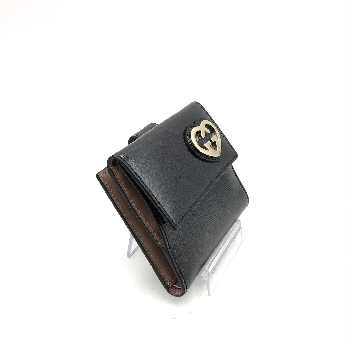 Gucci Heart Logo Card Case Monogram Leather