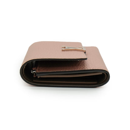 Capucines Compact Wallet Taurillon Leather