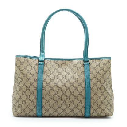 GG Supreme Joy Shoulder Tote Turquoise Leather (Model Number 114595 B18)