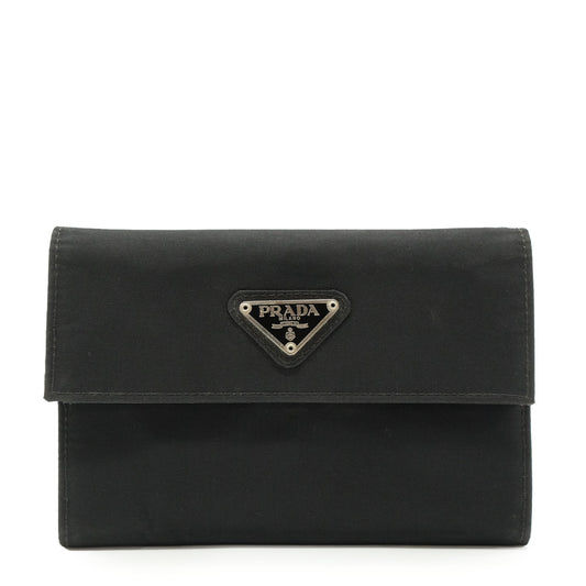 Nylon Tessuto Trifold Wallet