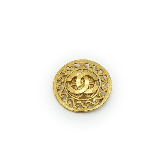 Coco Round Brooch