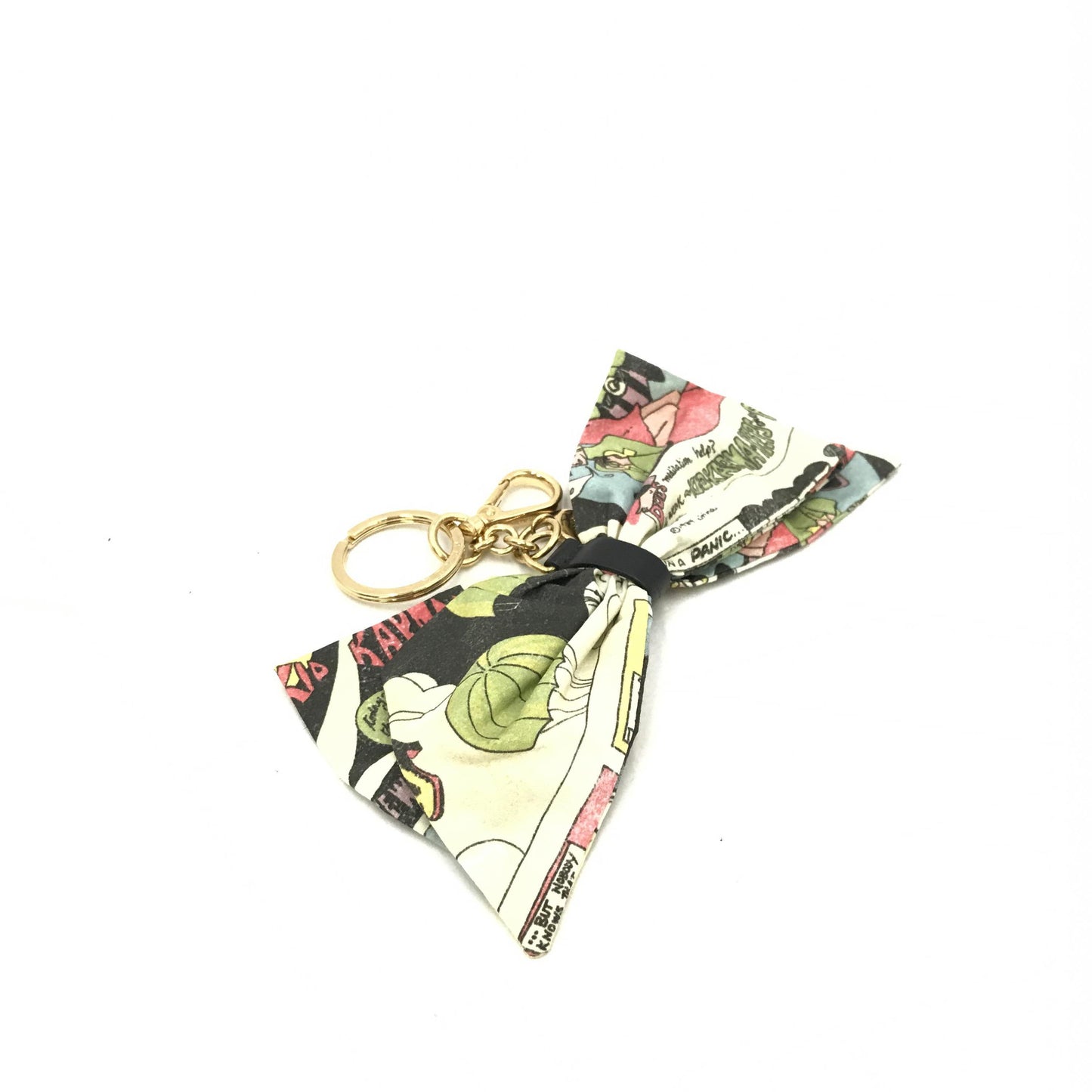 Prada Saffiano Bow Tie Charm