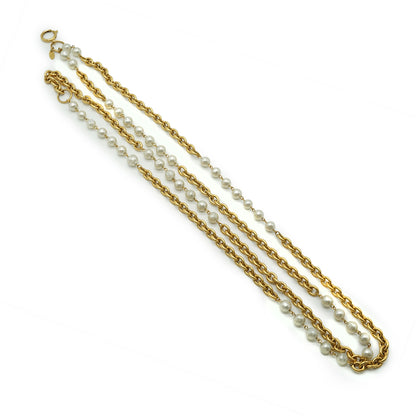 Artificial Pearl Long Necklace