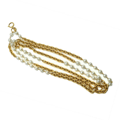 Artificial Pearl Long Necklace