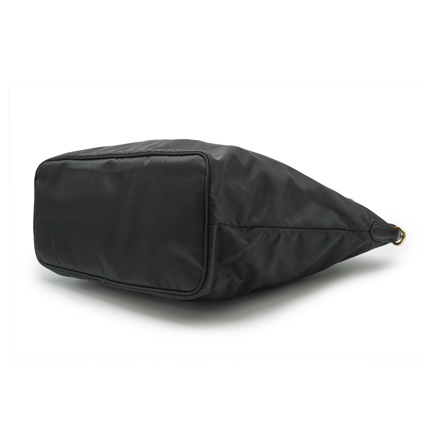Tessuto Nylon + Saffin Leather tote bag